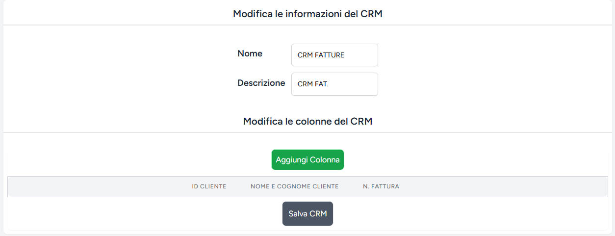 PRATICEs CRM FATTURE PERSONALIZZABILE